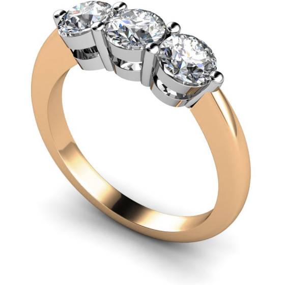 HRRTR114 3 Round Diamonds Trilogy Ring