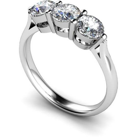 HRRTR120 3 Round Diamonds Trilogy Ring