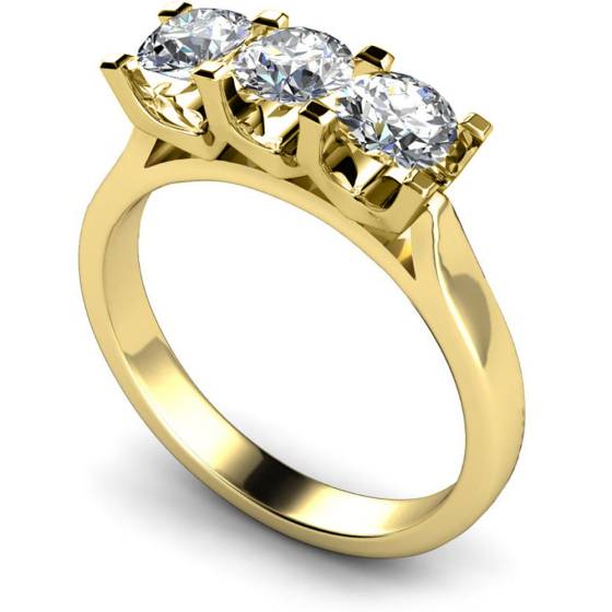 HRRTR122 3 Round Diamonds Trilogy Ring