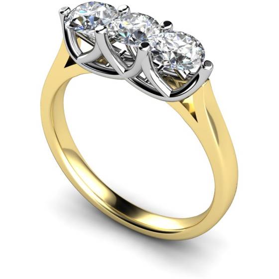 HRRTR126 3 Round Diamonds Trilogy Ring