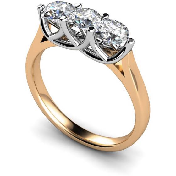 HRRTR126 3 Round Diamonds Trilogy Ring