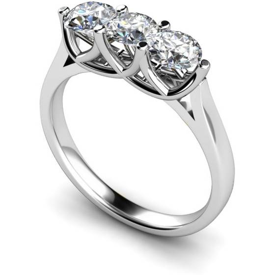 HRRTR126 3 Round Diamonds Trilogy Ring