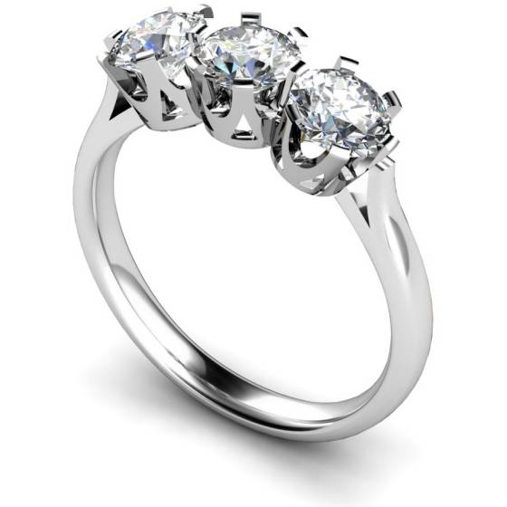 HRRTR127 3 Round Diamonds Trilogy Ring