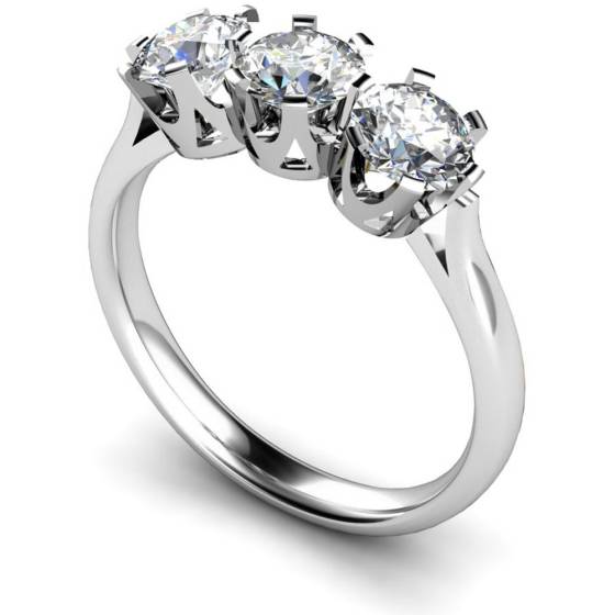 HRRTR127 3 Round Diamonds Trilogy Ring