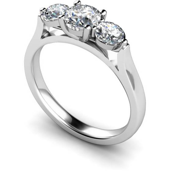 HRRTR141 Round 3 Stone Diamond Ring