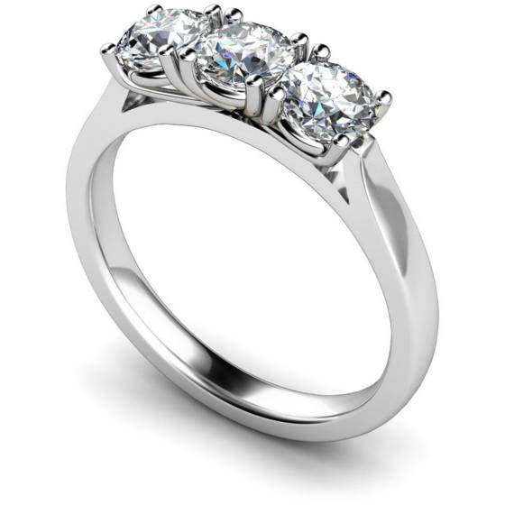 HRRTR150 3 Round Diamonds Trilogy Ring