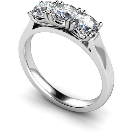 HRRTR160 3 Round Diamonds Trilogy Ring