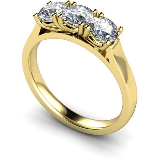 HRRTR160 3 Round Diamonds Trilogy Ring