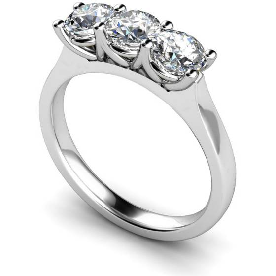 HRRTR176 3 Round Diamonds Trilogy Ring