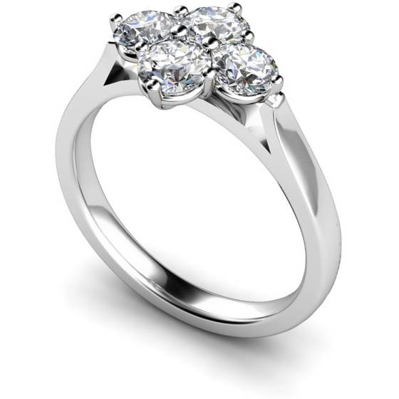 HRRTR198 Round 4 Stone Diamond Ring