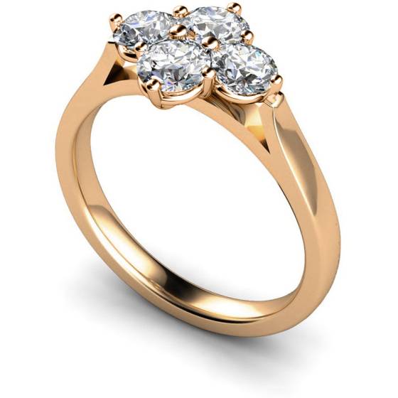 HRRTR198 Round 4 Stone Diamond Ring