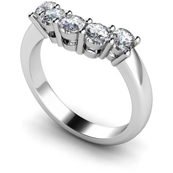 HRRTR204 Round 5 Stone Diamond Ring