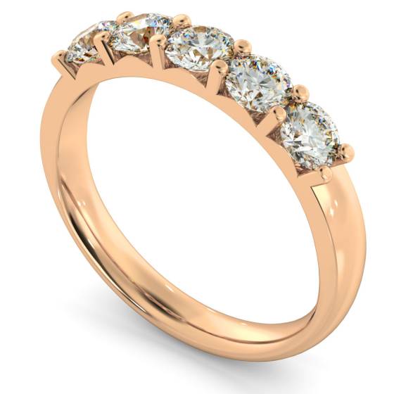 HRRTR221 Round 5 Stone Diamond Ring
