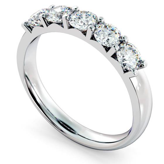 HRRTR221 Round 5 Stone Diamond Ring
