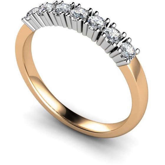 HRRTR222 Round 7 Stone Diamond Ring