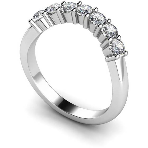 HRRTR224 Round 7 Stone Diamond Ring