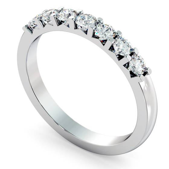 Round 7 Stone Diamond Ring