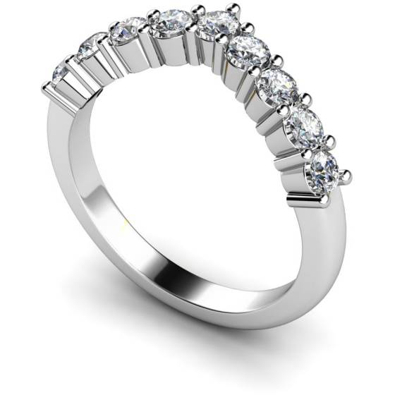 HRRTR229 Round 9 Stone Diamond Ring