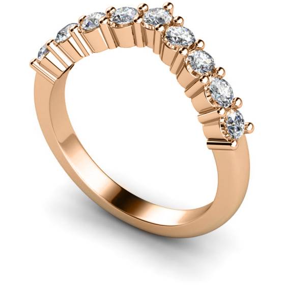 HRRTR229 Round 9 Stone Diamond Ring