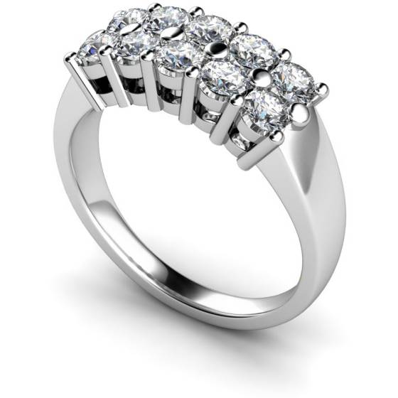 HRRTR230 Round Cluster 10 Stone Diamond Ring