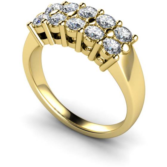 HRRTR230 Round Cluster 10 Stone Diamond Ring