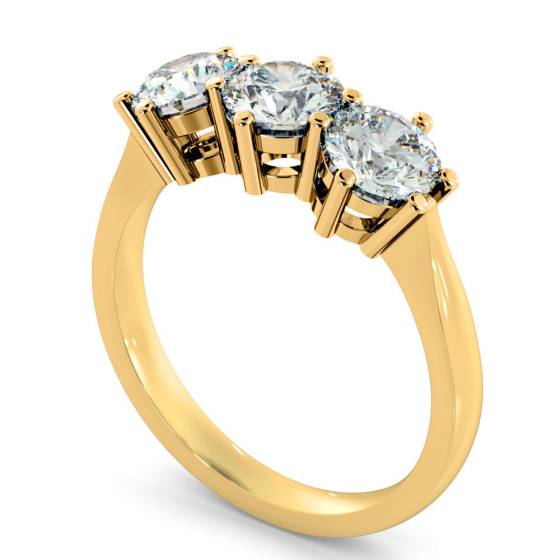 HRRTR90 3 Round Diamonds Trilogy Ring