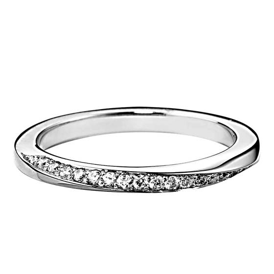CANIS Twisted Round cut Diamond Eternity Ring