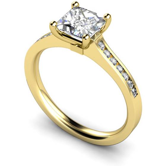 HRXSD454 Princess Shoulder Diamond Ring