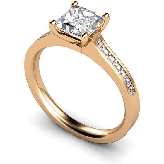 HRXSD455 Princess Shoulder Diamond Ring