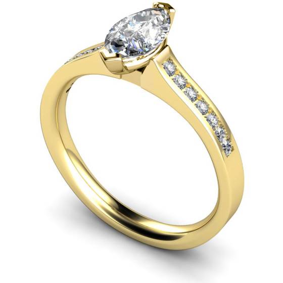 HRXSD472 Marquise Shoulder Diamond Ring
