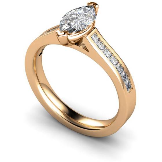 HRXSD603 Marquise Shoulder Diamond Ring