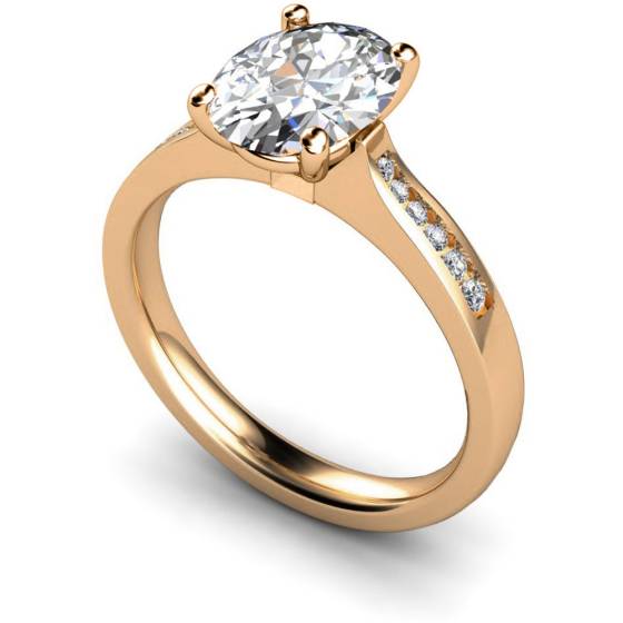 HRXSD634 Oval Shoulder Diamond Ring