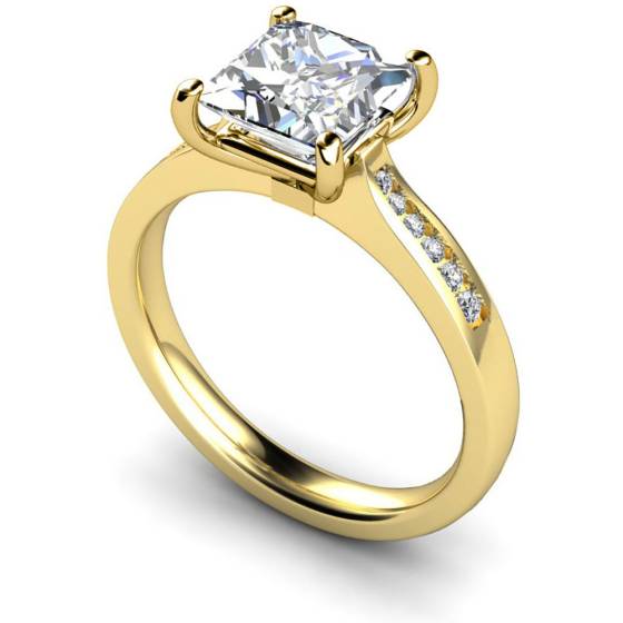HRXSD635 Princess Shoulder Diamond Ring