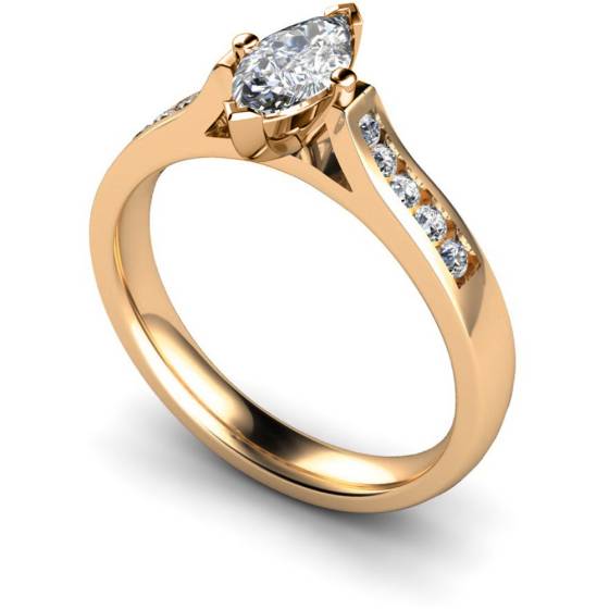 HRXSD675 Marquise Shoulder Diamond Ring