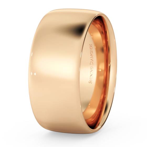 HWNE813 Traditional Court Wedding Ring - Lightweight, 8mm width