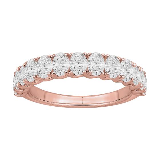 1.10ct Oval Diamond Four Claw Eternity Ring
