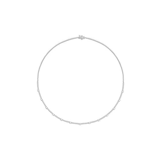 4.00ct Round Diamond Designer Tennis Necklace