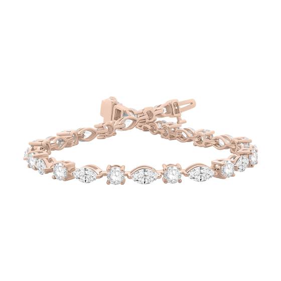 Marquise and Round Diamond Bracelet