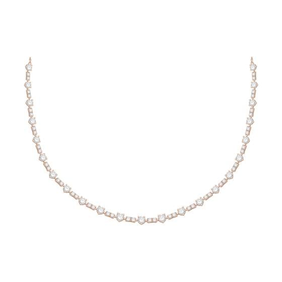 7.00ct Round Diamond Three Claw Designer Chain Necklace