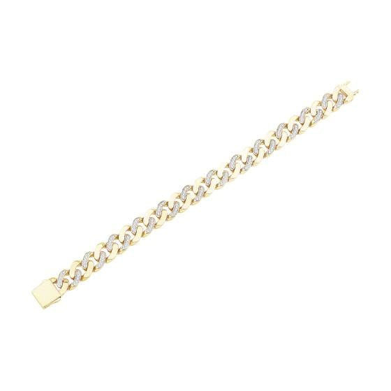 Mens Diamond Cuban Bracelet