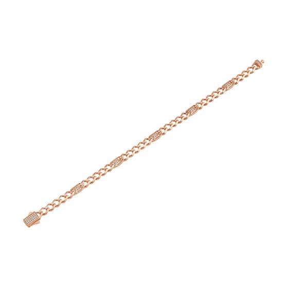 Mens Diamond Cuban Bracelet