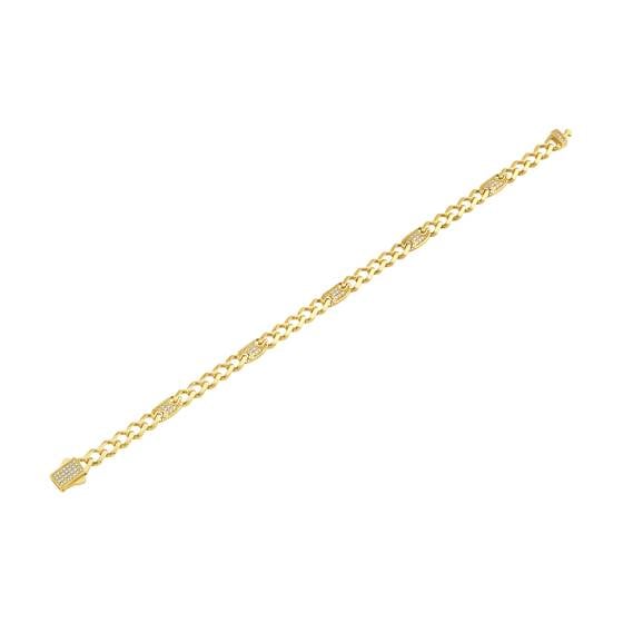 Mens Diamond Cuban Bracelet