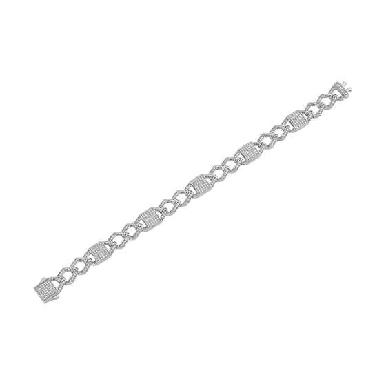 Mens Diamond Cuban Bracelet