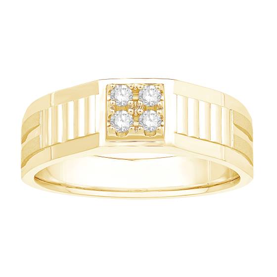 Mens Diamond Set Wedding Band