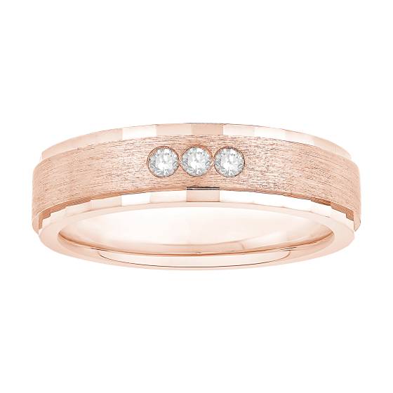 Mens Diamond Set Wedding Band