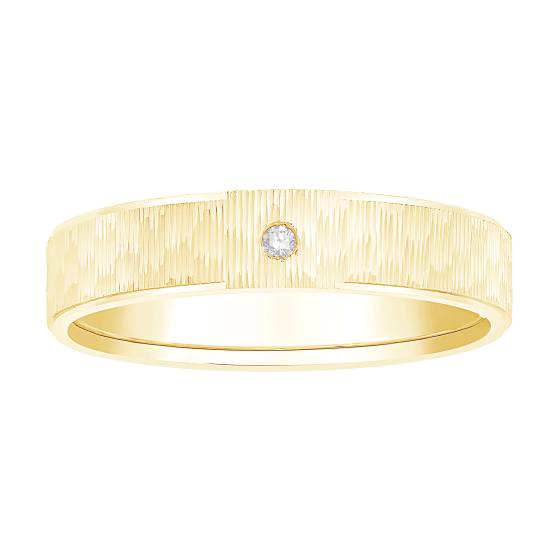 Mens Diamond Set Wedding Band