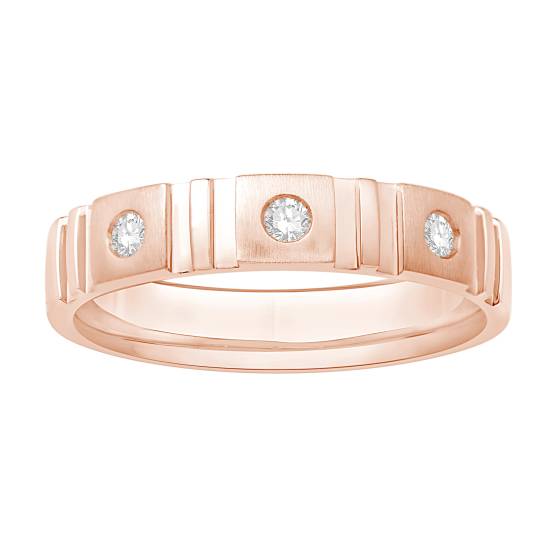 Mens Diamond Set Wedding Band