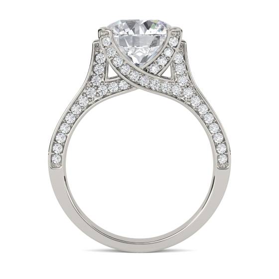 Modern Round Diamond Vintage Ring