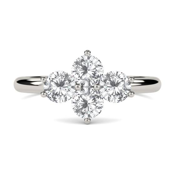 4 Stone Round Diamond Ring