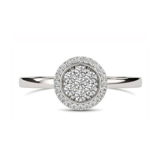 0.50ct Elegant Round Diamond Cluster Ring